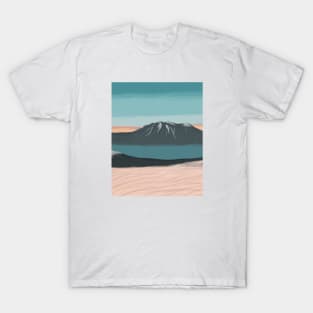 Blue Sky with Mountains Covered with Ice T-Shirt